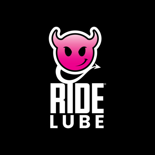 Ride Lube logo with cheeky devil icon